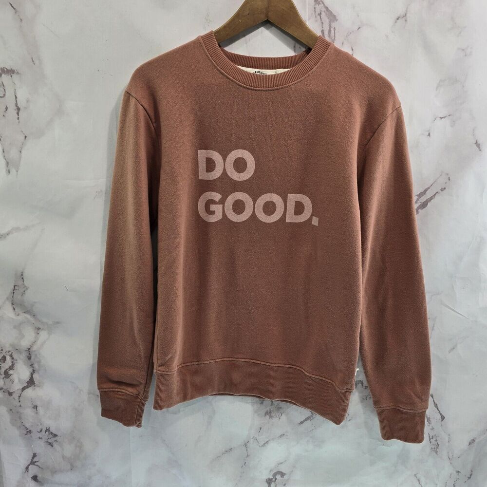 Cotopaxi Sweatshirt Womens Small Pink Do Good Crew Neck Organic Cotton Earthen